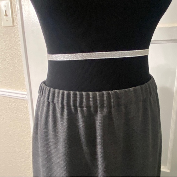 Shirin Guild Straight Dark Gray Maxi Wool Skirt - Picture 4 of 14